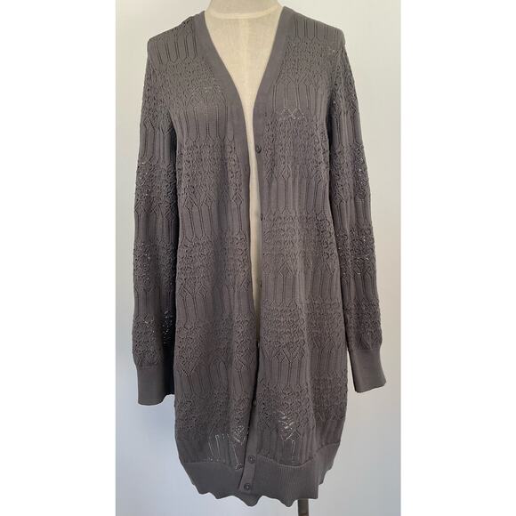 Torrid Womans Size 2 Gray Button front sweater Jacket - Picture 1 of 8